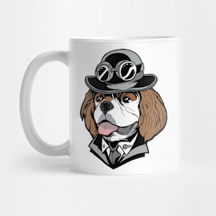 Cavalier King Charles Spaniel in Steampunk Outfit Mug